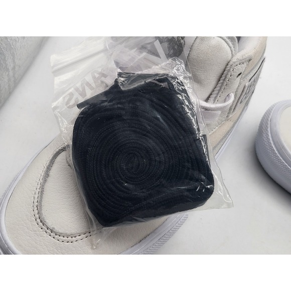 Vans Half Cab Pro Skate Shoes White Leather Suede PopCush Men's 3.5 Youth 5 New - Picture 10 of 10